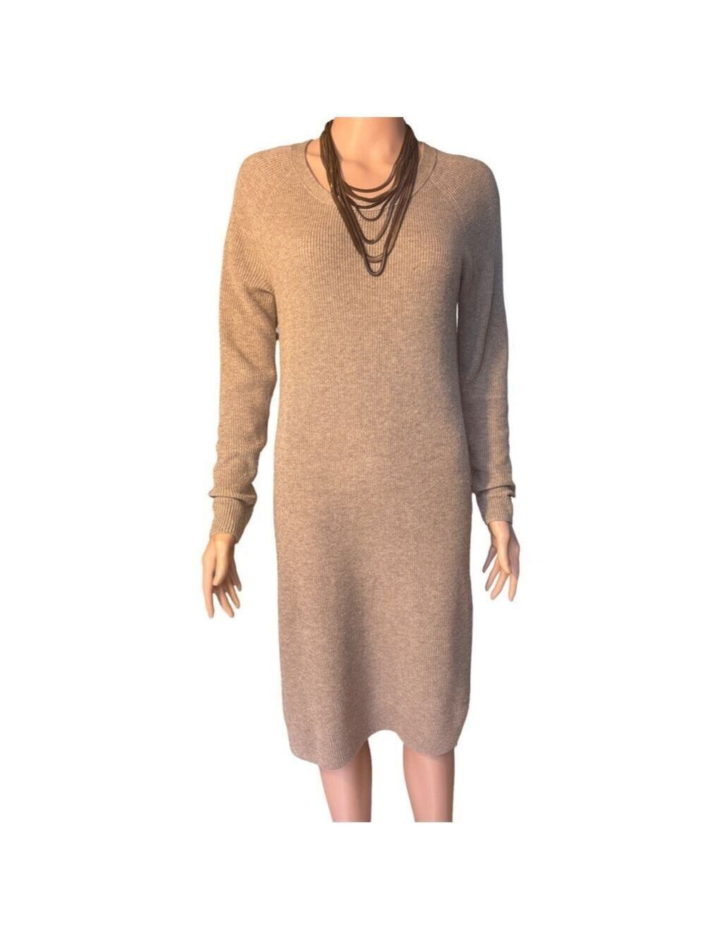 Madewell Beige Sweater Dress Long Sleeve XS